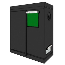 CoolGrows Grow Tent, Indoor Mylar Hydroponics Indoor Gardening Grow Tent Room with Observation Window and Floor Tray (48"x24"x60")