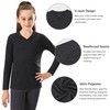 Stelle Youth Girls Athletic Performance Long Sleeve Shirts V Neck