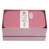 padou Nippon Traditional Color Rectangular 2-Tier Lunch Box (Peach Flower),