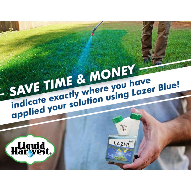Liquid Harvest Lazer Blue Concentrated Spray Pattern Indicator 8 Ounces