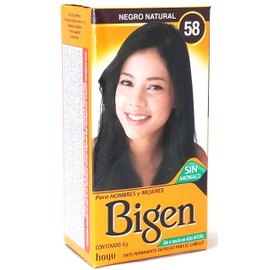Tinte bigen polvo negro natural Tono 58 6 gr