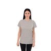 Post Surgery Recovery Tshirt Snap Open Tearaway Shirt (2XL, Grey/Women)