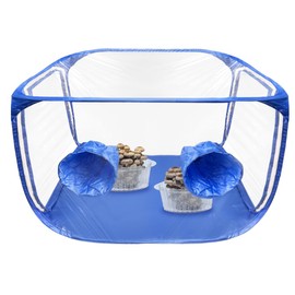 Still Air Box, Mushroom Grow Kit, Mushroom Grow Bag, Portable Mushroom Grow Tent, Mushroom Growing or Fungiology Supplies for Home Science (Blue)