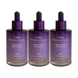 MISSHA Time Revolution Night Repair Purple Ampoule 5x 70ml 3 Pieces / Circle / MISSHA 타임 레볼루션 나이트 리페어 보랏빛 앰플 5X 70ml 3개  써클
