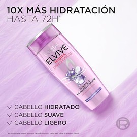 L'Oréal Paris Shampoo Hidra Hialurónico Elvive 370 ml