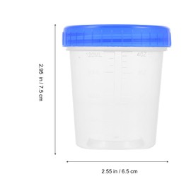 Balacoo 15pcs Specimen Cups Urine Sample Containers Sterile Specimen Collection Cups With Screw on Lids 120ml Graduated Laboratory Cups Measuring Cups