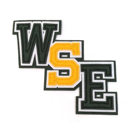 Buffalo New York West Seneca East WSE School Letterman Patch Sports Green Yellow