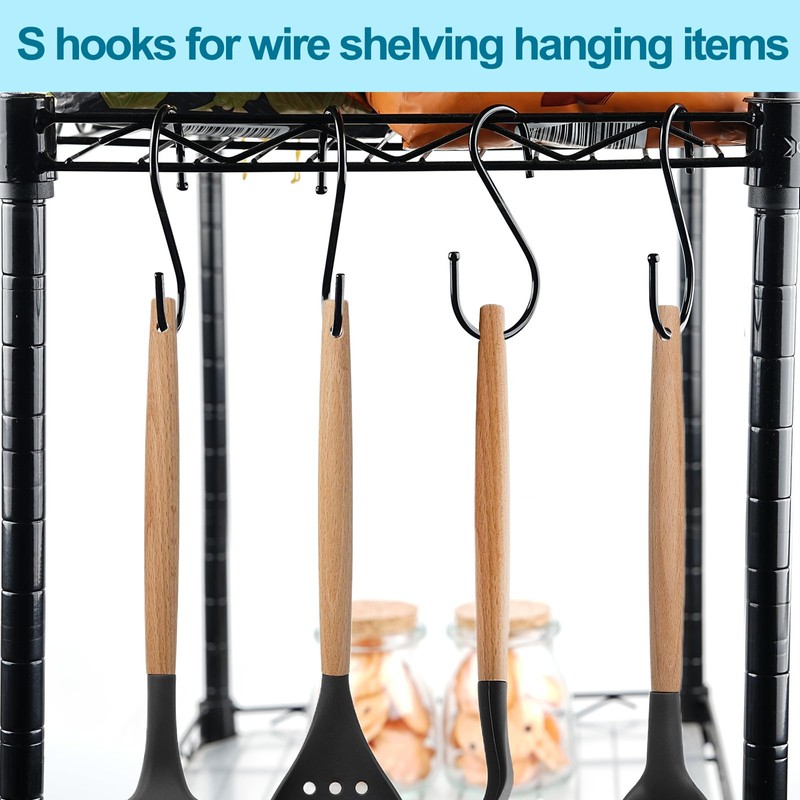 ESFUN 24 Pack S Hooks, 3.5 Inch Heavy Duty S