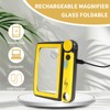 Magnifying Glass with Light, 5X 10X 45X Rechargeable Magnifier with