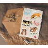 Greeting Words Dogs Background Stamps and Dies for Card Making,