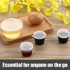 1oz 100 Pieces Small Plastic Containers with Lids, 25ml Small