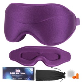 Sleeping Mask Women Men Sleeping Mask Women Comfortable 3D Sleeping Masks with Adjustable Headband and Ear Plugs, Breathable Sleeping Mask Men Comfortable Weighs Only 35 g, Eye Mask Sleep Mask for