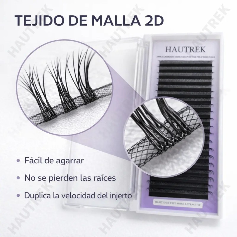 Blister Extensiones De Pestañas U-shaped Shape Mink Yy Lash