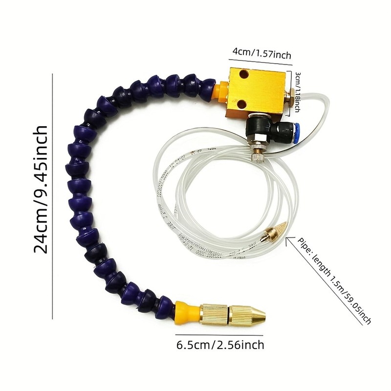 Mist Coolant Lubrication Spray System Unit for 8mm CNC Lathe