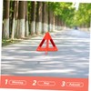 GANAZONO 3Pcs Foldable Reflective Warning Triangles Emergency Safety Kits for