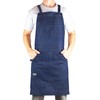 Hudson Durable Goods Adjustable Crossback Denim Apron with Pockets –
