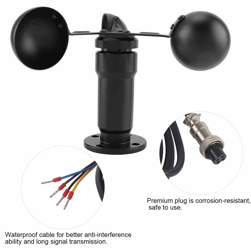 4-20mA Pulse Signal Output Aluminum Alloy Wind Speed Sensor Anemometer