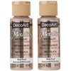 DecoArt - Paquete de 2 colores acrílicos metálicos deslumbrantes, perlas