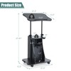 Mobile Laptop Podium, Portable Height Adjustable Podium Stand, Rolling Lectern