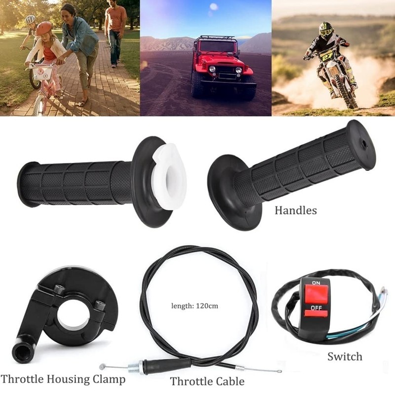 CALU LUKY 22mm Twist Throttle Accelerator Handle Grips, 50 90