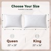 Three Geese White Goose Feather Cotton Pillows Queen Size Set