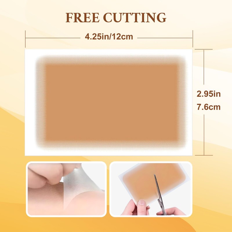 8 Pcs Ultra-Thin Tattoo Cover Up Patch, Waterproof & Sweatproof