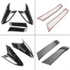 Rear Light Cover, Yctze 4 Pieces Carbon Fibre Style Rear