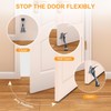  4-Pack – Heavy Duty Kickdown Door Stopper Adjustable One-Touch