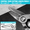 DURATECH 10 Inch Aviation Snips | Straight Cut Tin Snips
