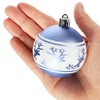 com-four® 12 x Christmas Baubles, 6 cm - Shatterproof Plastic