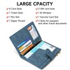 LEEXTON RFID Blocking Leather Passport Wallet Cover Case with Pen