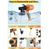 Lovewe Spray Paint Electric Gun DIY 3 Nozzles, 2 Spray