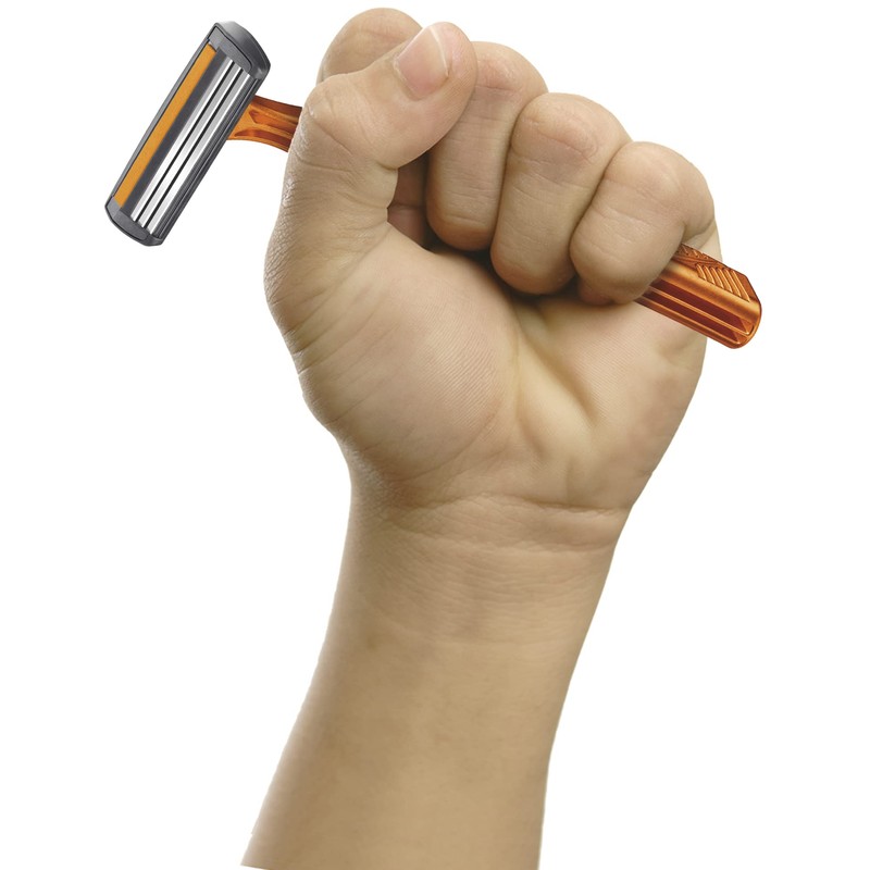 BIC 3 rasoi monouso da uomo, a testa fissa, tripla