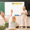 Eshwb Pencil Magnetic Flip Calendar for Classroom, with Rod for