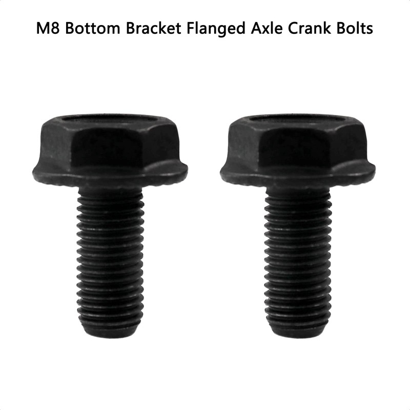VANICE M8 x 18mm Bicycle Bottom Bracket Flanged Axle Bolt,