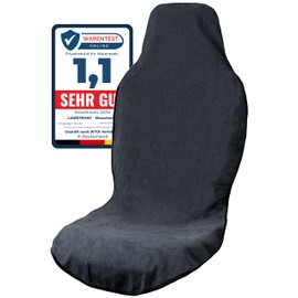 LIONSTRONG® Car Seat Protector Front Seat Universal Compatible [Waterproof] – Car Seat Covers Front Seats – Seat Protectors Car Seat Covers Car Seat Protector – Workshop Protector – Microfibre