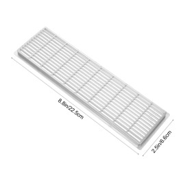 COHEALI 6Pcs Plastic Breathable Air Vents Cover for Cabinets Wardrobes Ceilings Moisture Odor Rectangular Vent for Indoor Spaces Durable Reusable Design