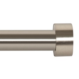 Deco Window Adjustable Curtain Rod for Windows 44 to 120 Inch Extendable Heavy Duty 1 Inch Iron Wall Mounted Drapery Pole with Pluto Finials (Pack of 1, Satin Silver)