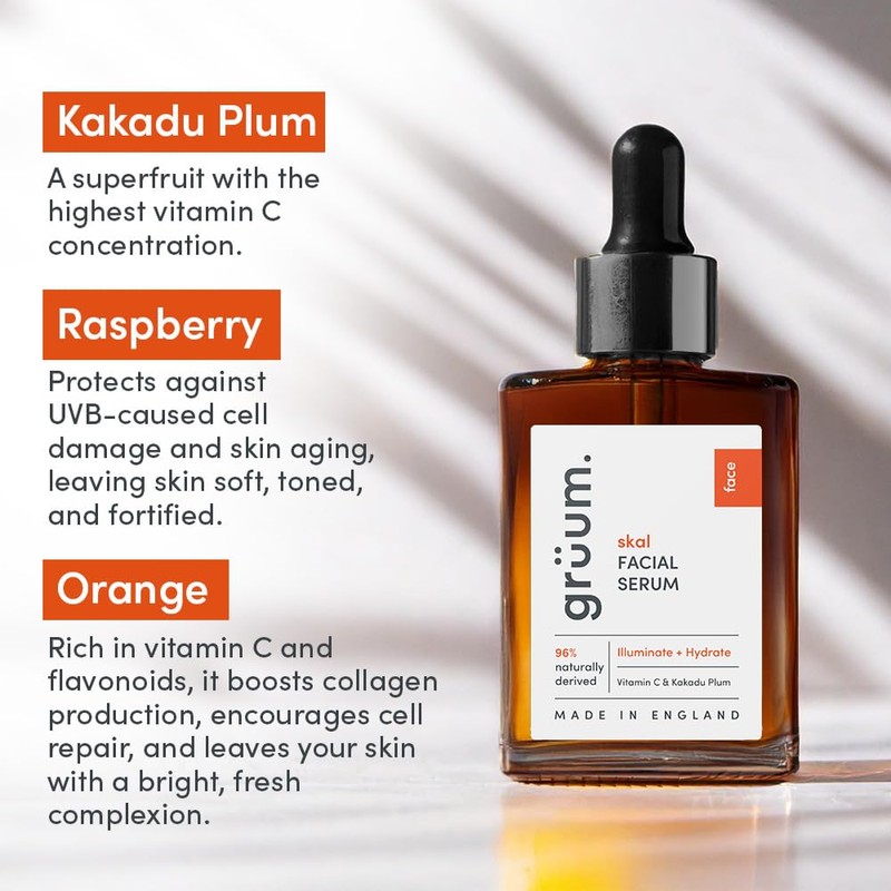 grüum 30ml Kakadu Plum with Vitamin C serum for face