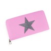 Gloop Wallet Purse with Star Pattern, light pink, Classic