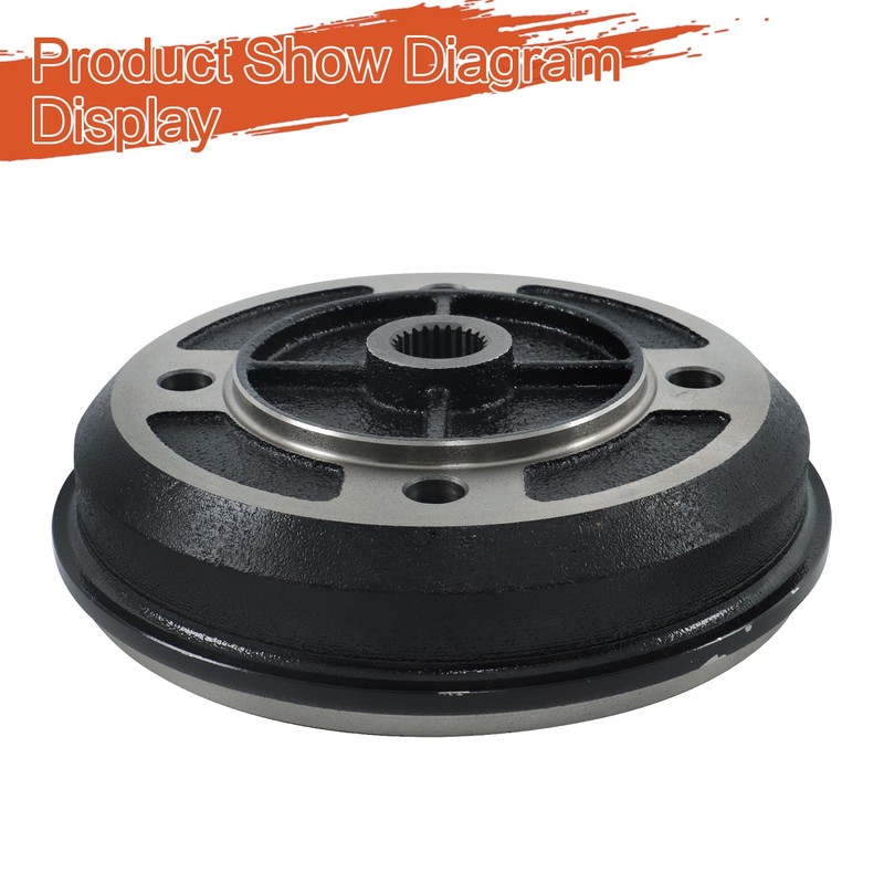 labwork Front Rear Brake Drum Replacement for Kawasaki Mule 2010