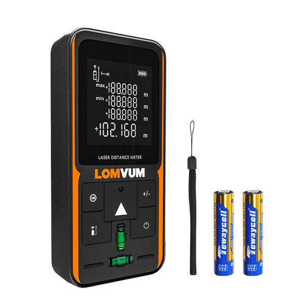 Laser Measure 393ft, LOMVUM Digital Laser Distance Meter, Laser Measurement