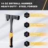 Drywall Hammer with Milled Face, 14 oz Wall Board Tool