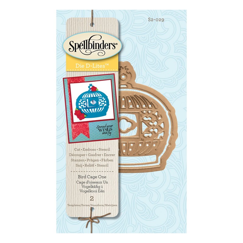 Spellbinders D-Lites Bird Cage One Die, Gold