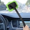 Car Windshield Cleaning Tool, Cleaner with 4 Washable and Black