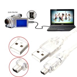 cablecc - Cable adaptador iLink macho a Firewire IEEE 1394 de 4 pines macho para adaptador Sony DCR-TRV75E DV