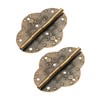 Dophee 2Pcs Antique Hinges 2.72"x2.09" Retro Style Antique Bronze Iron