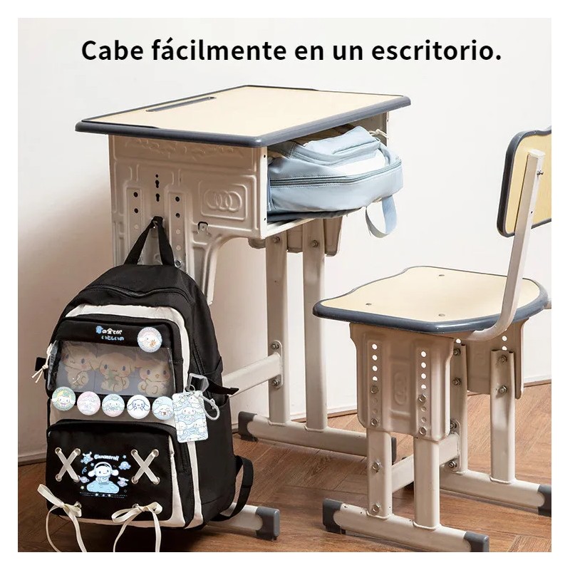 Mochila Escolar Impermeable Para Laptop Mujer Cinnamoroll