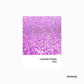 Hemway Craft Glitter - Lavender Purple | Fine Metallic Sequin Flakes for Resin & Epoxy Crafts | Supplies for Tumblers, Cards, Jewellery, Candle, Hair, Face, Body & Nail Art Decoration | 100 g