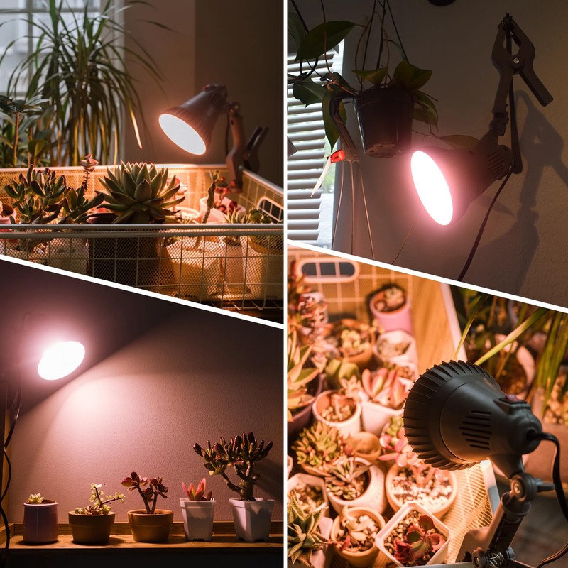 LED Plant Grow Light Bulbs Full Spectrum with 17.29 PPF,
